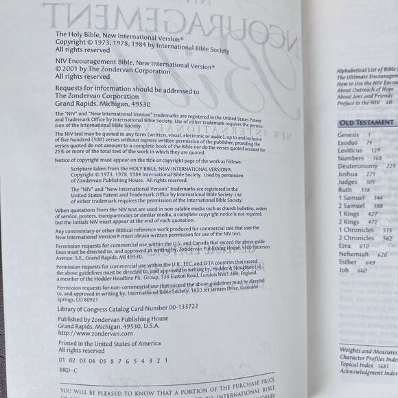 The Encouragement Bible Dave Dravecky's Outreach of Hope Bonded Leather - Picture 8 of 14